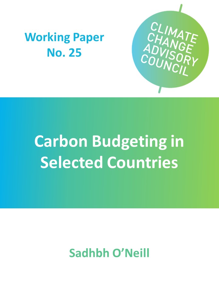 Working Paper No. 25: Carbon Budgeting in Selected Countries